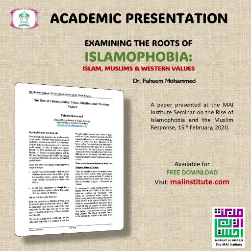 [MAI Islamophobia Papaer] Examining the Roots of Islamophobia